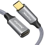 CLEEFUN USB C 延長ケーブル 1m USB 3.1 Gen2(10Gbps) Type-C 延長 100W/5A