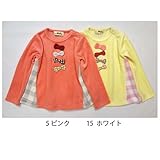 【SiShuNond/Moi】リボンフリース切替AラインTシャツ モイ ベビー キッズ リボン フリース Aライン ベロア 長袖Tシャツ 90 15 ホワイト
