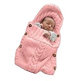 Chinatera Unisex Baby Infant Swaddle Warm Average Size Wool Knitted Swaddling Blanket Sleeping Bag (