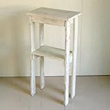 リサイクルウッド　コンソールテーブルミニ1　[ホワイト]