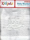 White Swaddle Heaven Sent Baby Blanket, Satin Edged. by Warm & Cozy