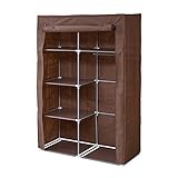 ハンガーラック「棚付きハンガー(ZFC-0028-BR)」【JKP】(#9897052)サイズ：幅105.5×奥行41.5×高さ157.5cm