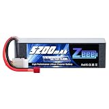 ゼエエ Zeee 4S リポバッテリー 14.8V 5200mAh 60C Tプラグ付き ラジコン玩具バッテリー 大容量リチウムポリマーバッテリー 1/8と1/10 RCカー用 RCカー用 無人機用など