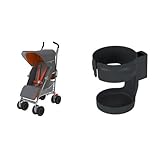 【セット買い】 Maclaren Strollers Techno XT チャコール/マーマレード + カップホルダー
