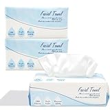 ASYUNY フェイシャルタオル 100枚入り×3袋セット 使い捨て フェイスタオル 20×20㎝サイズ クレンジングタオル 敏感肌 洗顔 メイク落とし