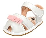 C-Princess ベビーシューズ サンダル ファーストシューズ スニーカー 女の子 男の子 キッズ 子供靴 マジックテープ つま先保護 柔らかい 可愛い ホワイト 13cm