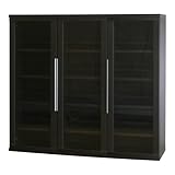 小島工芸 日本製 組立不要 健康仕様のFフォースター 中がしっかりつまった丈夫な棚板 高さ108.2cm 開戸タイプ A4ファイル収納 マルチボード C3B-120B ウェンジ [幅120.3cm 奥行36.5cm] 6150709