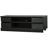 白井産業 【SHIRAI】 ローボード テレビ台 大型テレビ用 隠しキャスター使用 ウェーブ WAV-3511GBK ブラック 黒 WAV-3511GBK