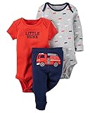 カーターズ Carter's ボディスーツ ＆ パンツ 3点セット 3-Piece Little Character Set 6M (61-67cm) [並行輸入品]