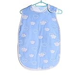 Sawors 6重ガーゼ ベビー スリーパー キッズ パジャマ 寝袋 オーガニック 通気 子供服 ベビー服 寝袋 100%コットン 綿 子供 赤ちゃん ボタン開閉式 四節用 夏はさらさら 冬はあったか