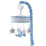 Zutano Elefant Blau Musical Mobile, White/Blue/Grey by Zutano