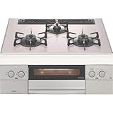 NORITZ N3WP5PWAACSTE-13A シアーピンクアルミ piatto [ビルトインガステーブル（3口 都市ガス）]