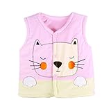 杜屋トヤ　新生児服　ベスト　あったか・やわらかベビーベスト　猫ちゃん　ノースリーブ　前開き　防寒　保温　ルームウェア　かわいい　秋　冬　カジュアル　部屋着　遊び　お出かけ　プレゼント　ベビー　女の子　