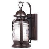 Westinghouse 6230100 Weatherby One-Light Exterior Wall Lantern, Weathered Bronze Finish on Steel wit