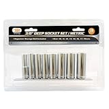 IIT 73150 3/8-Inch Deep Socket Set/Metric, 8-Piece by IIT