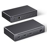 UGREEN Revodok Max 208 Thunderbolt 4ドッキングステーション 8-in-1 40Gbps 高速データ転送Thunderbolt 4ハブ 2画面拡張4K@60Hz 単一出力8K@30Hz 85W PD対応 イーサネット 3* USB A 3.2ポート搭載 MacBook Windows PCノートパソコンなどに適用
