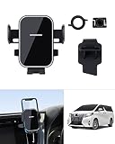 Cartist トヨタ アルファード30系 専用 9インチのナビゲーションに適合 スマホ ホルダー ALPHARD 30系 2016年~ 携帯 ホルダー スマホスタンド ワンタッチ 鏡面 片手操作 360度回転 車載ホルダー 固定 雑音なし 取付簡単 Bタイプ