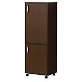 クロシオ オールシーズン対応シューズボックス ブラウン 幅45cm ブーツ10足収納可能 奥行34高128.5cm ブーツ収納