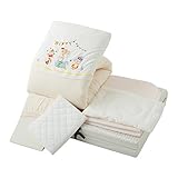 東京西川 日本製 ベビー組ふとん 8点セット 洗える 敏感な肌のための素材ラ・モルフェ®使用 医師のすすめるベビー組ふとんシリーズ