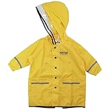 【オールシーズン】 POSTAR(ポスター) ワンポイントレインコート 130cm/YELLOW NO.P-6611-18