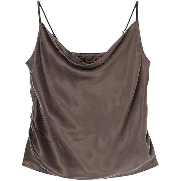 Amazon | [アニュアンス] レーストリムイレヘムキャミソール KHAKI