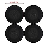 45mm/60mmの直径45mm/60mmの快適なイヤパド4ピースヘッドフォンヘッドセットアーマフスメモリフォームカバーヘッドフォンイヤーパッド小道具ヘッドフォンヘッドセット付きマイク付き