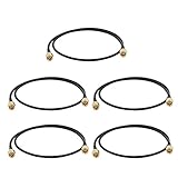 uxcell WiFiピグテールケーブル ワイヤレスルータ用 RG174 SMAオス-SMAオス 50cm長さ 5個入り