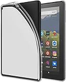 Fire HD 8 2022/HD 8 2020 ケース nutmeg TPU 保護 カバー 第12世代/ 第10世代 薄型 軽量 擦り傷防止 スマホケース HD 8 2022/HD8 2020 専用 ケース(透明/ホワイト)