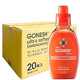 【20本セット】GONESH(ガーネッシュ) 柔軟仕上げ剤 ウルトラソフナー サンダルウッド(白檀の香り) 600ml