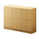 スクエア扉キャビネット スクエアヨコ型 ３×２ ナチュラル