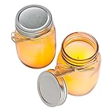 Candle Impressions Real Wax Flameless LED Mason Jar Candles w/ 5 Hour Timer - Set of 2 - Sand [並行輸入品