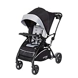 日本育児 babytrend シット&スタンド スマートライド (ムーンダスト) 自立可 3つのパターンで使える2人乗りベビーカー 6か月~ (保証付き)