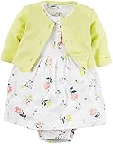 カーターズ Carter's 半袖ワンピース ＆ カーディガン 2点セット 2-Piece Babysoft Bodysuit Dress & Cardigan Set 6M (61-67cm)