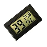 Baoblaze ミニデジタル温度計　室内　温度湿度　ゲージペット　爬虫類　　湿度計　車用　健康のため