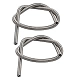 uxcell　発熱体コイル　ヒーター線　シルバーグレー　AC　220V　600W　260mmx4mm　2本入り