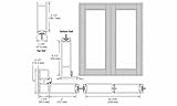 crl-u.s。クラスIIクリア陽極酸化アルミニウム空白ペアシリーズ850 durafront Wide StileオフセットHung玄関ドア – No Prep