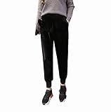 Spinas(スピナス) マタニティ レディース 裏起毛 あたたかい ベロア リブ パンツ アンクル 9分丈 くるぶし丈 パンツ 後期まで着用できる 秋 冬 全2色（ダークグレー/ブラック )