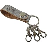 ポーター 吉田カバン FOIL フォイル レザーキーホルダー 195-01337　シルバー