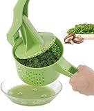 Farigrut 手動野菜絞り器、脱水フルーツ絞りジューサーキッチン脱水機絞り器、オレンジ餃子充填ろ過水分
