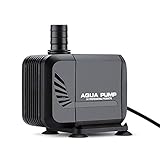 Yimaler 水中ポンプ 循環ポンプ 給水・排水ポンプ 小型 水槽 吐出量1500L/H 最大揚程1.5M 潜水インストール 水族館給水 水槽水循環 静音設計 日本語説明書付 ブラック