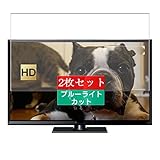 2枚 Sukix ブルーライトカット フィルム 、 Panasonic パナソニック 24V型 VIERA TH-24G300 液晶 テレビ 向けの 液晶保護フィルム ブルーライトカットフィルム シート シール 保護フィルム（非 ガラスフィルム 強化ガラス ガラス ） 修繕版