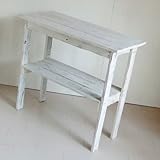 リサイクルウッド　コンソールテーブル２　[ホワイト]