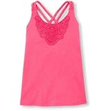 ザ・チルドレンズプレイス THE CHILDREN'S PLACE/ スリーブレスクロッシェクロスバックトップ ゼラニウムピンク トップス半袖Tシャツ 4歳【並行輸入】