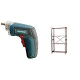 『電動ドライバー 充電式 RD110-G グリーン』と『ラック ウッディラック 幅83.5×奥行35×高さ147cm ブラウン WOR-8315』のセット
