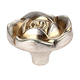 プルハンドル ローズの形取っ手 取手 プルノブ ドアハンドル キッチン 食器棚 クローゼット 家具 引き出し プル ノブ 装飾 インテリア ネジ付き 1個セット