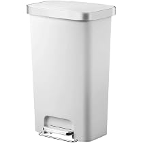 Amazon.co.jp: EKO ゴミ箱 ペダル式 ハナ ステップビン ホワイト 45L