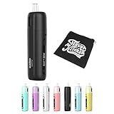Aspire Fluffi アスパイア フラッフィー ドリップチップ交換可能POD FlavorKitchenオリジナルミニポーチ/VAPE(ベイプ)電子タバコ スターターセット (ブラック)