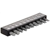 六角シャンク ドライバービット ドリルビット 1/4" ブラック 10個入りセット