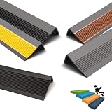 FUWUA 滑り止めテープ 階段すべり止め 転倒防止 屋内 屋外・階段 厚さ3mm 幅5cm*幅2.5cm 長さ1M*1本 黒