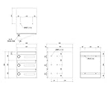 郵便受箱（ランチロック錠付）前入前出型 SMP-19R-3FF　　新協和